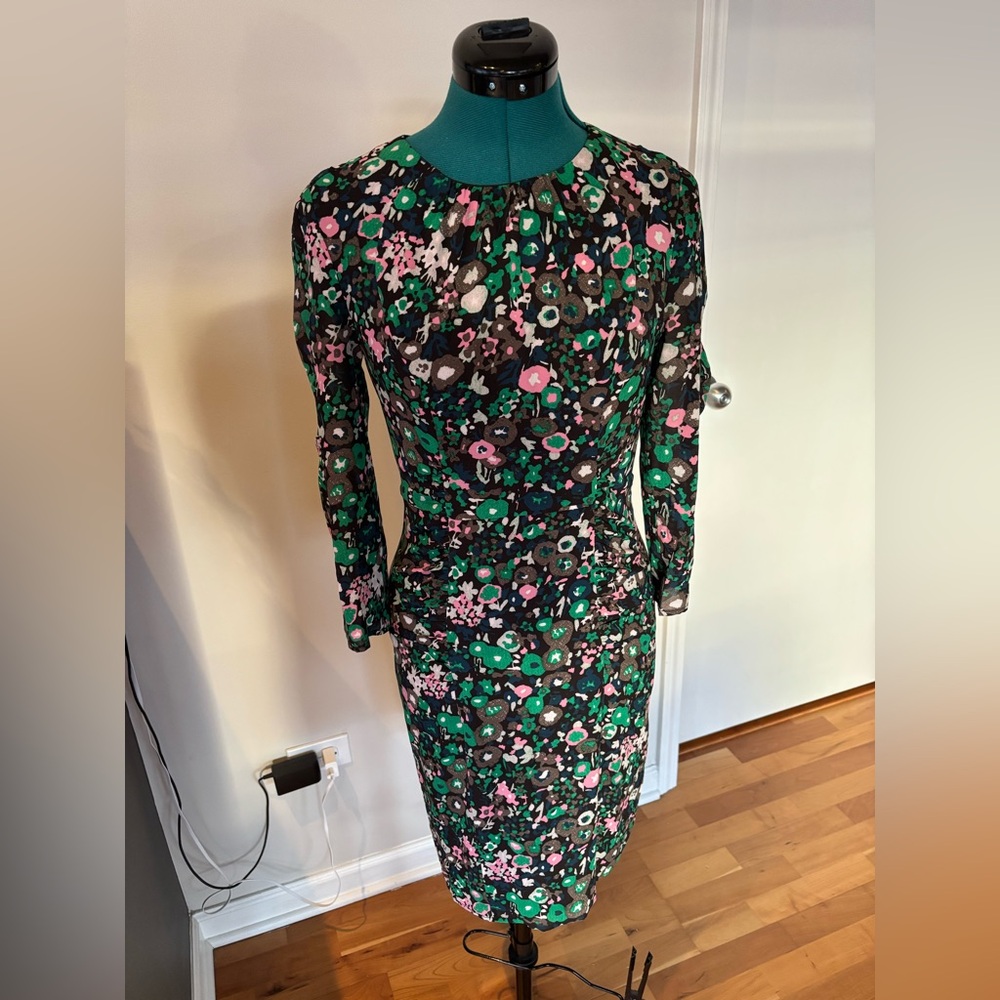 Whistles ✨like new✨ Bodycon Floral Silk-Blend Dress, US 6